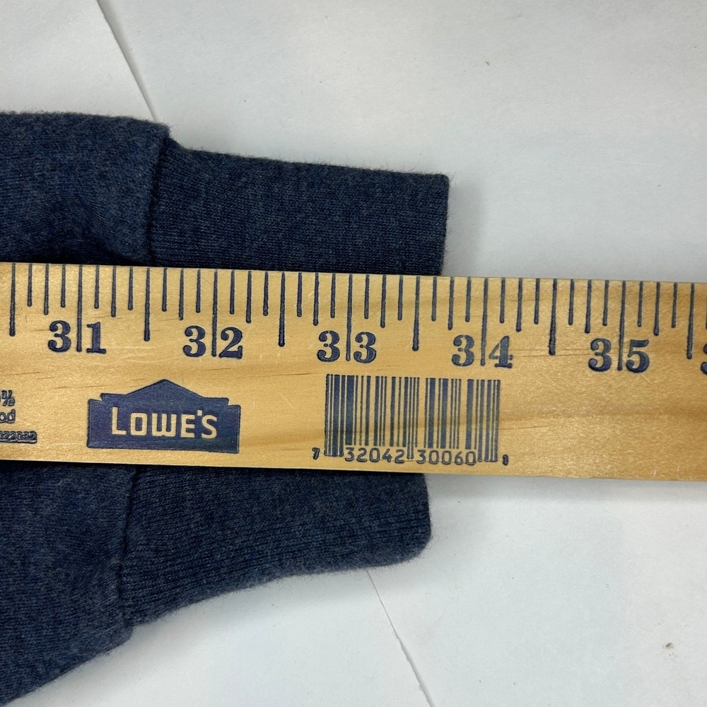 Polo Ralph Lauren Long Sleeve Polo Large Men's Charcoal Gray Heather Cotton Pony - Picture 7 of 7
